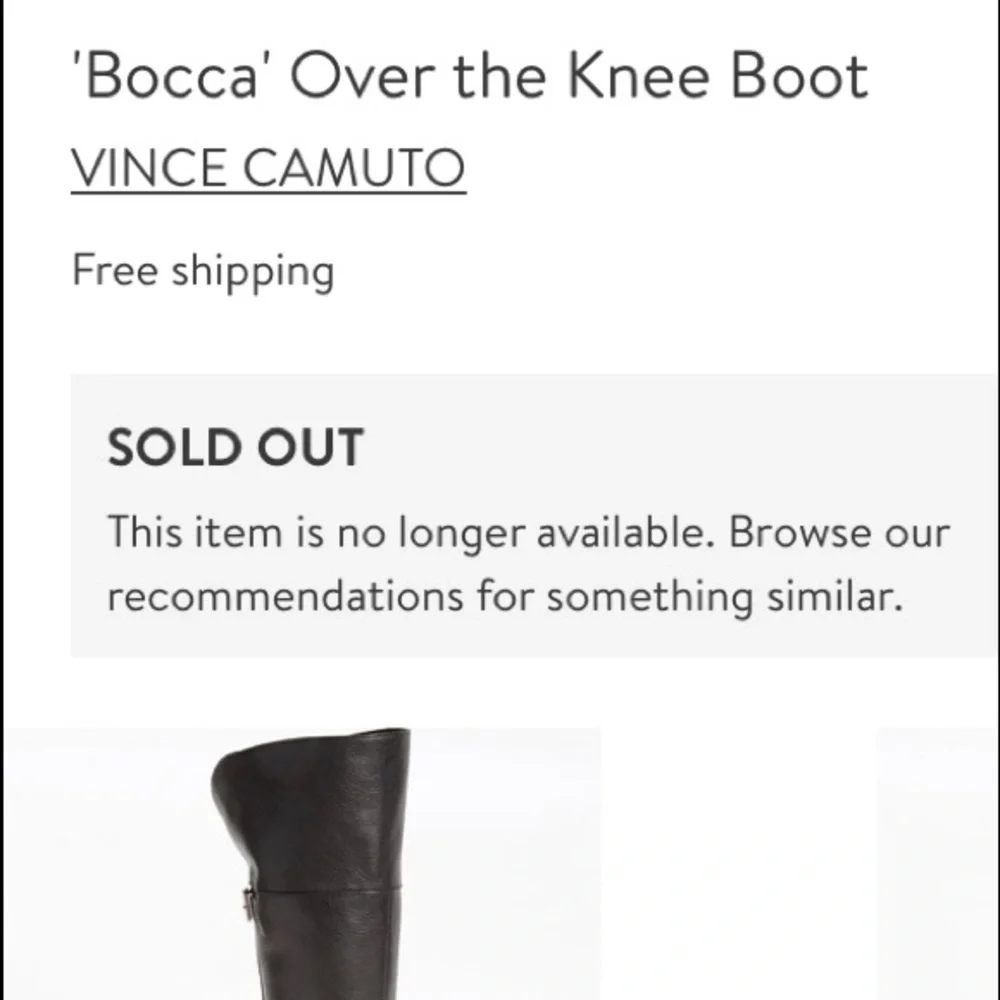 VINCE Camuto Black Booca Riding Boots Size 7